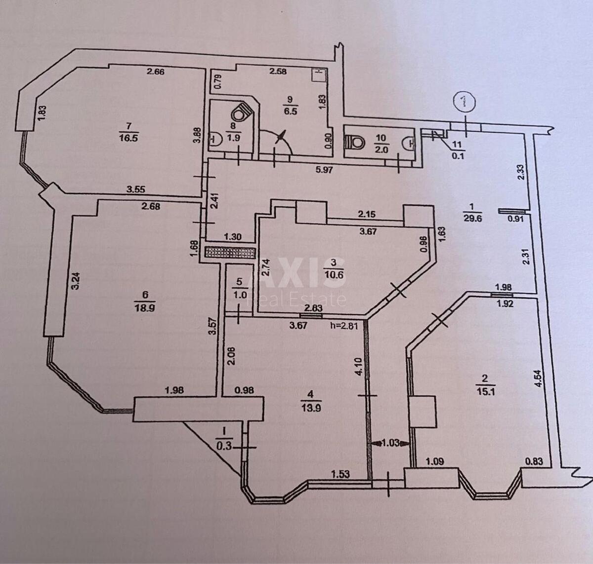 Office uzv. Klovs'kyj 5, 116m26078512