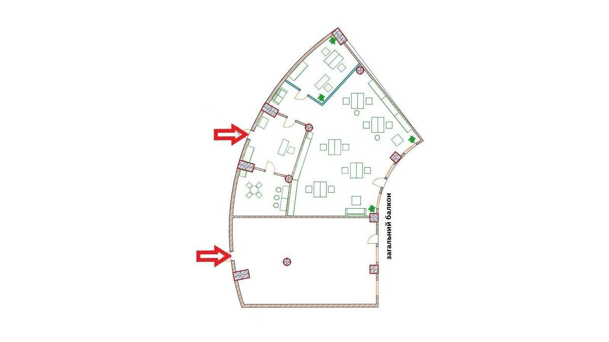 Офис ул. Евгения Коновальца 36Д, 163м25787015