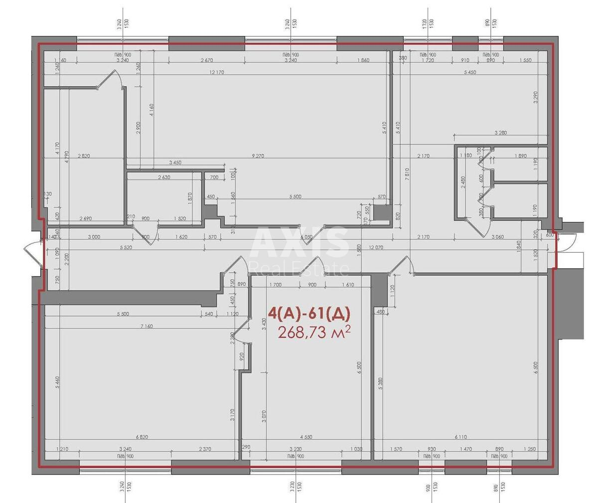 Office vul. Pymonenka Mykoly 13, 268m2518636