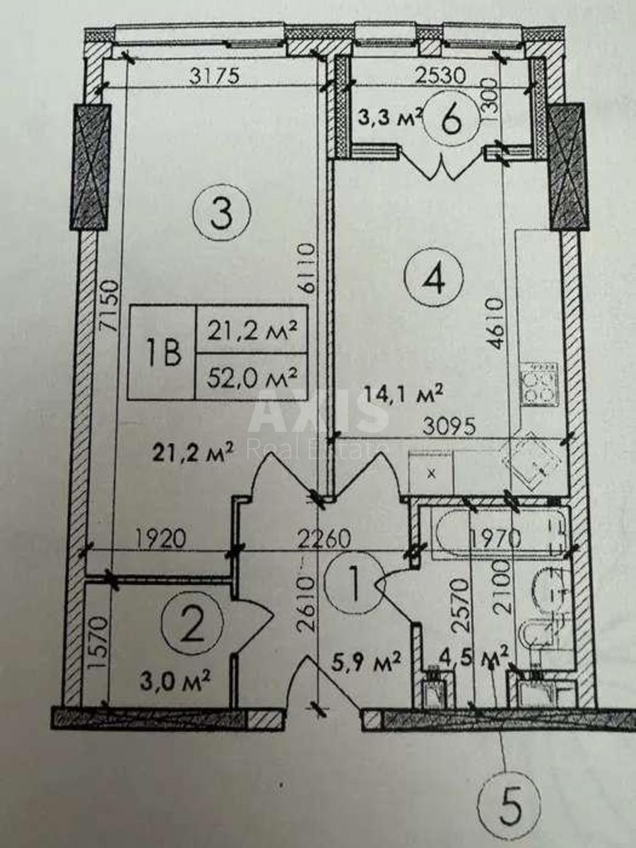1k apartment pr-t Peremogy 118