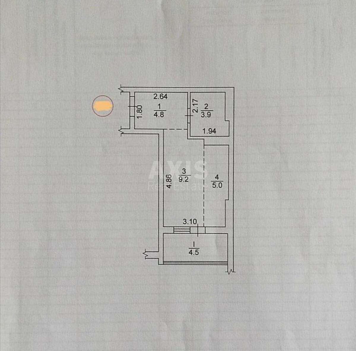 1k apartment vul. Ukrai'ns'ka 612
