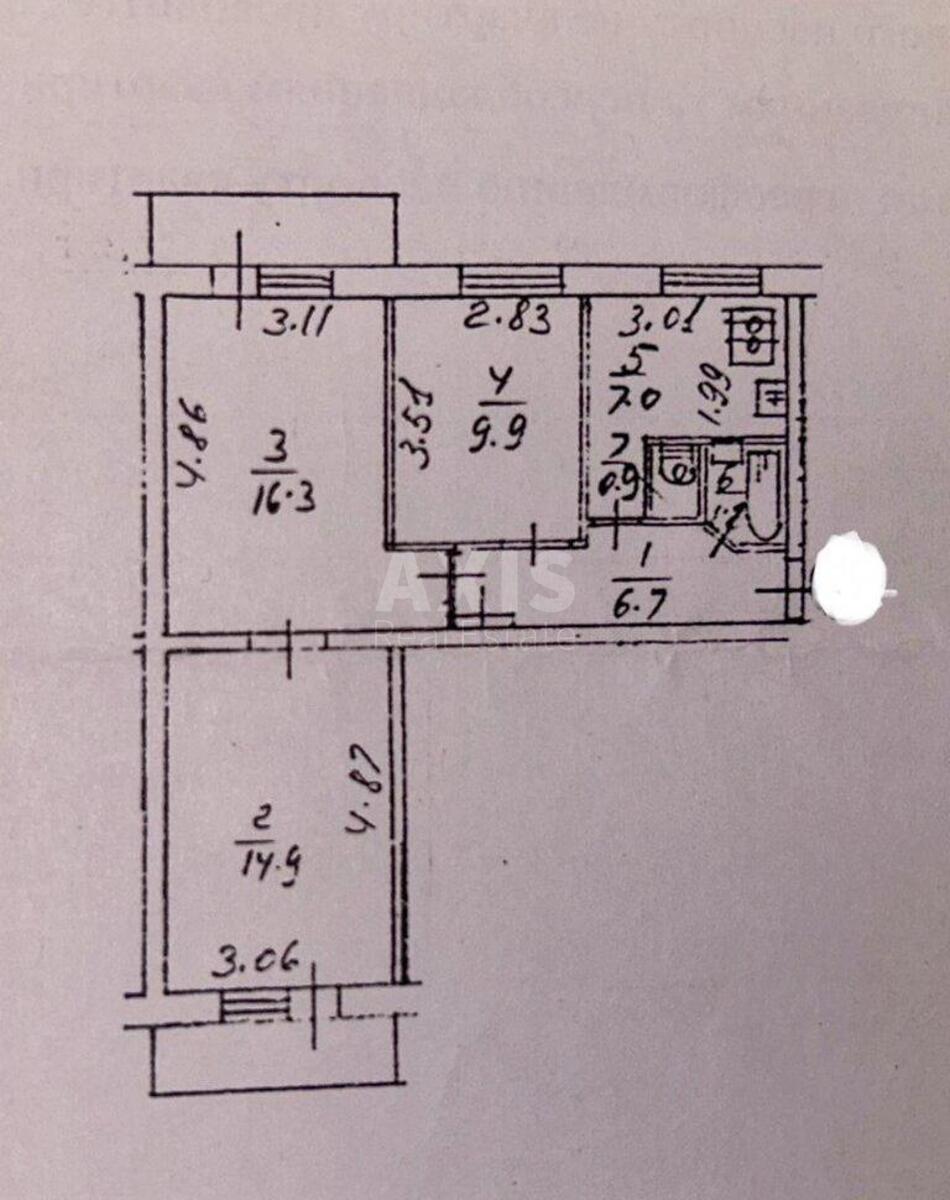 3k apartment vul. Vasyl'kivs'ka 2А6360412