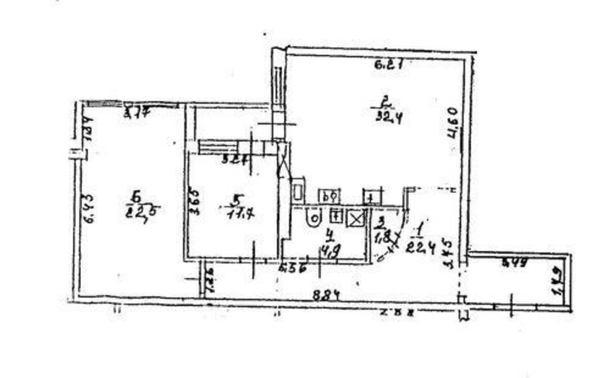 3к квартира ул. Павловская 176296910