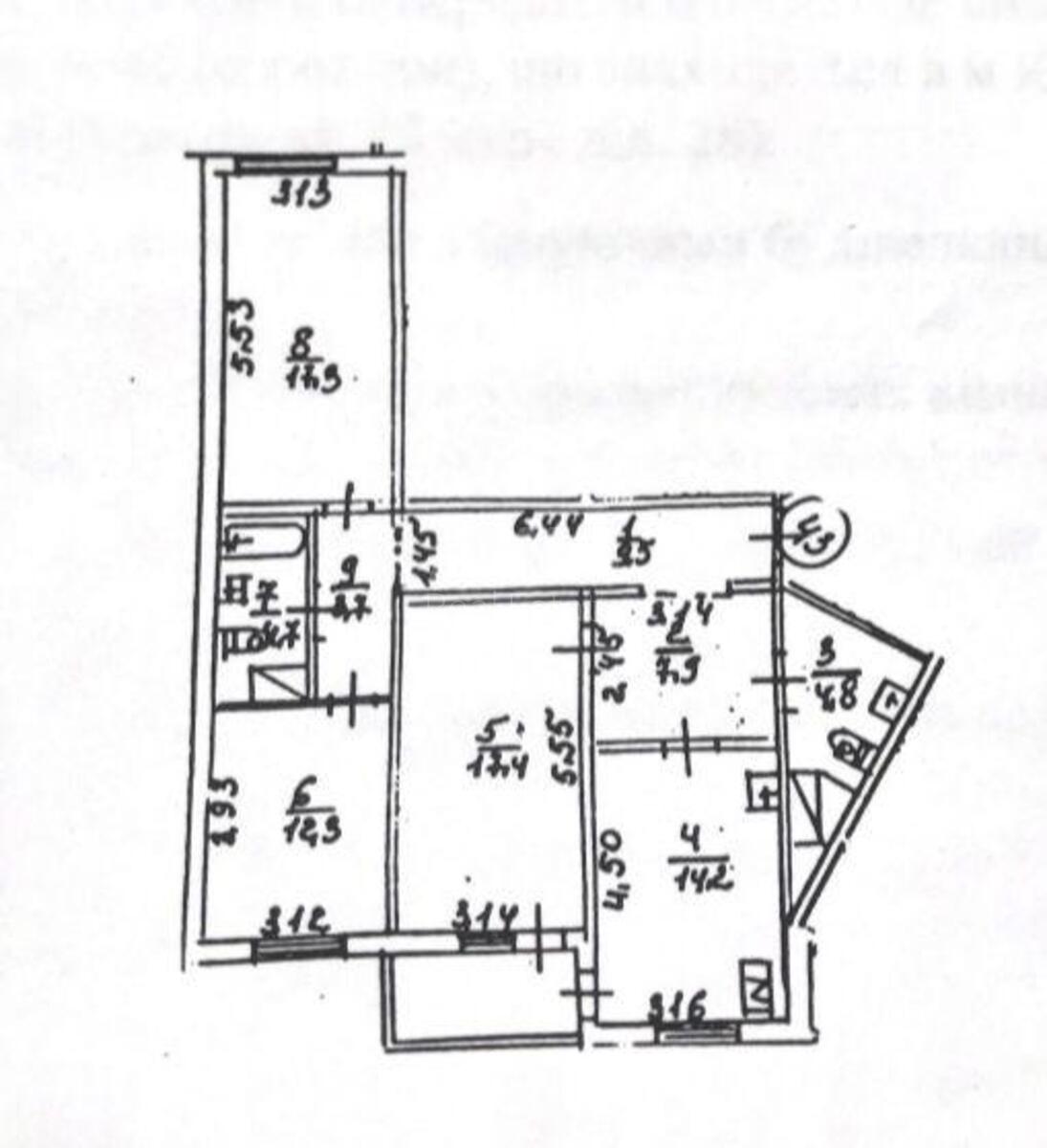 3k apartment vul. Raduns'ka 9Б6091712