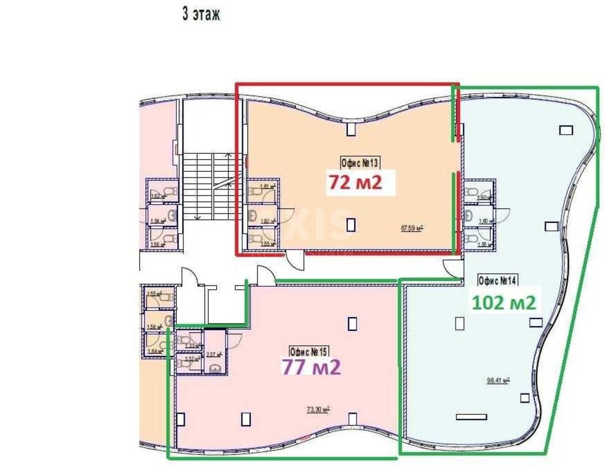 Office uzviz Voznesens'kyj 23, 101m2570645