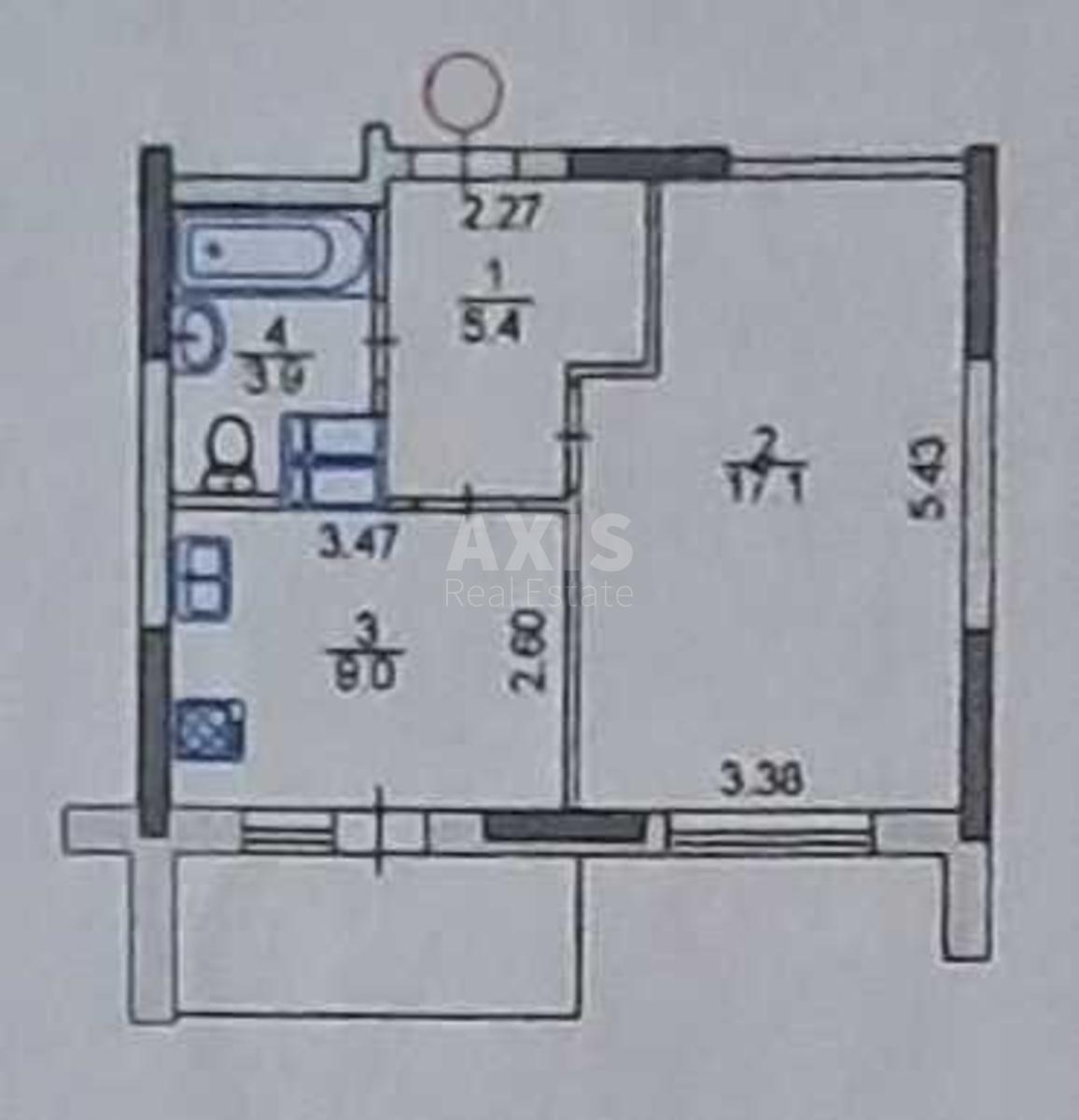 1к квартира пр-т Правди 43Б