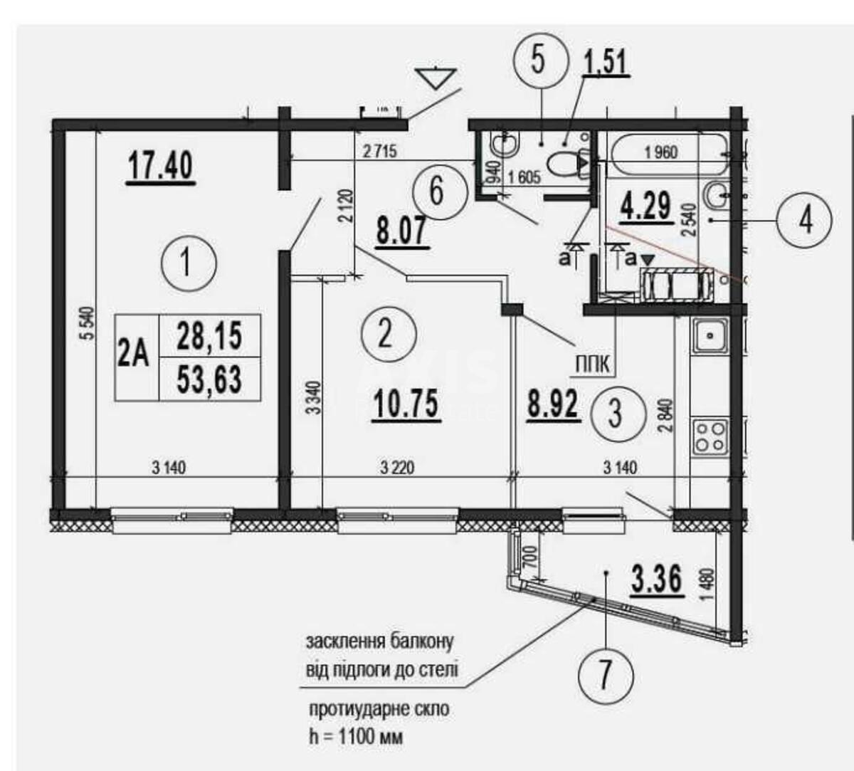 2k apartment vul. Chavdar Jelyzavety 21568015