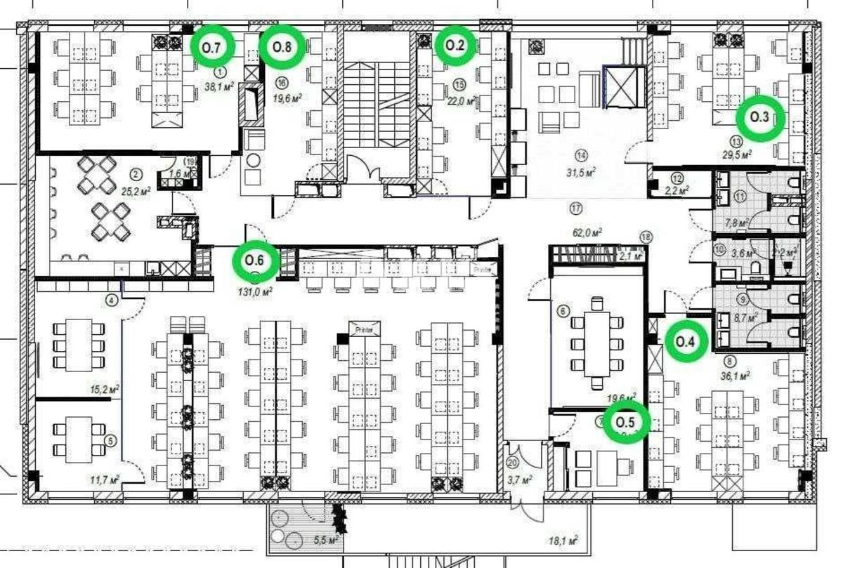 Office vul. Nyzhn'okljuchova 14, 503m24356010