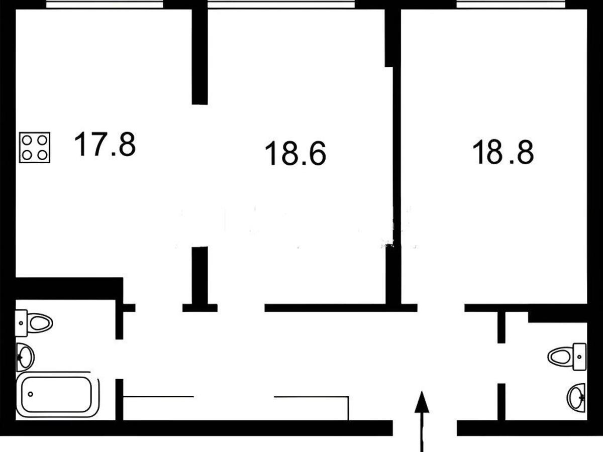 2k apartment vul. Myhajla Maksymovycha 32592088