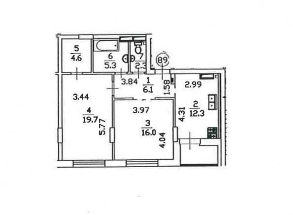 Office vul. Barbjusa Anri 5В, 68m24