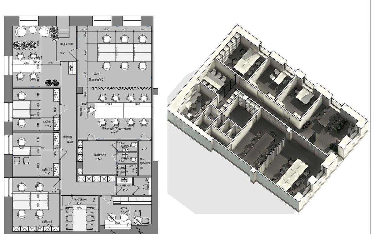 Office vul. Gajdara 58/10, 192m2582254