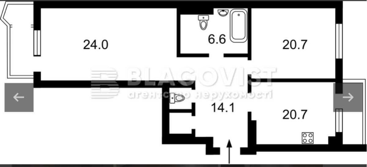 2k apartment vul. Mokra 166358212
