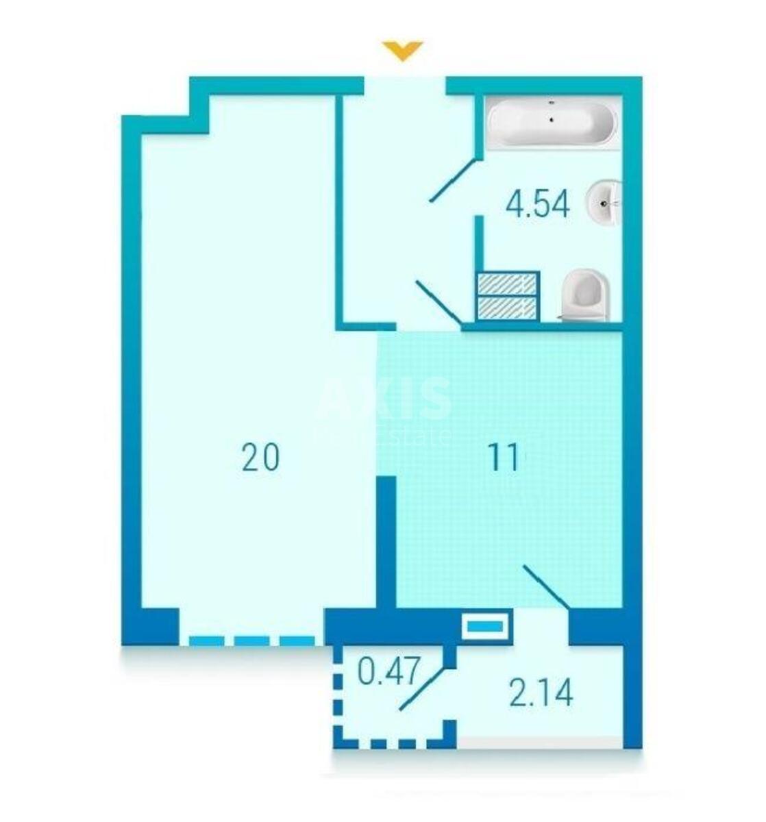 1k apartment vul. Polupanova 165740314