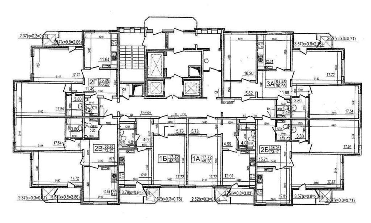3k apartment prov. Motornyj 11Б575629