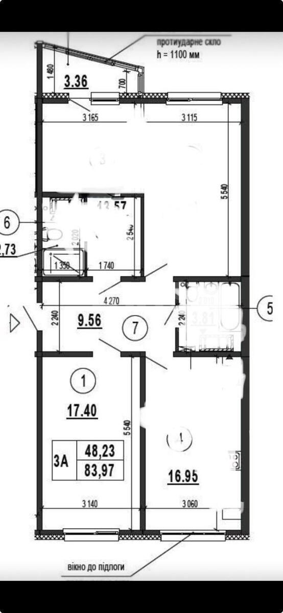 1k apartment vul. Gmyri Borysa 12Б9