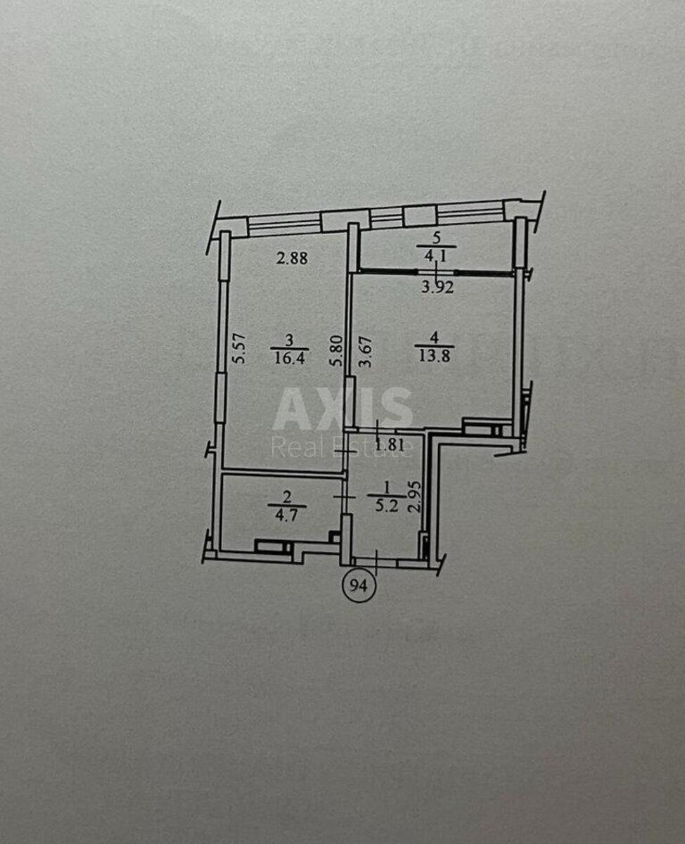 1k apartment shose Stolychne 5А6