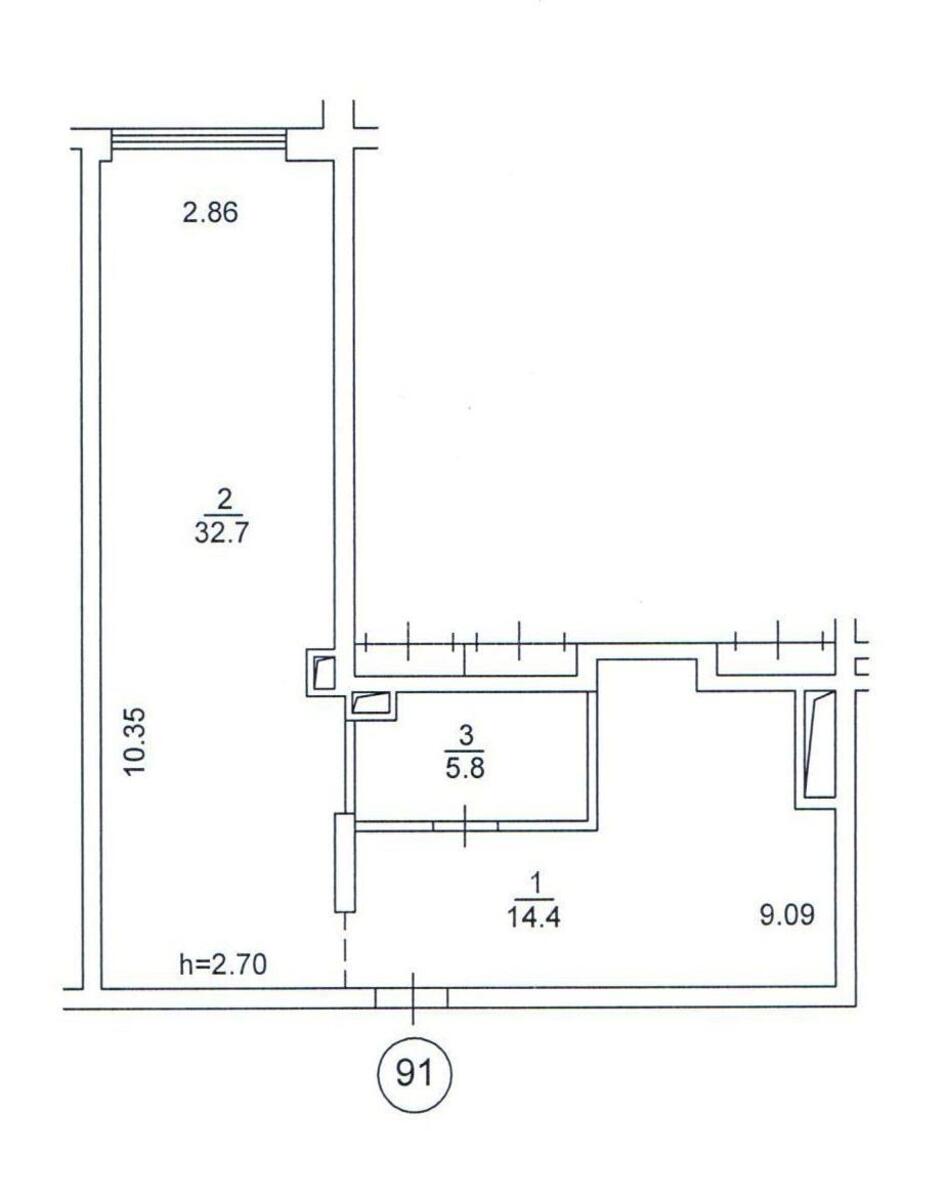 Office vul. Kyrylivs'ka 37А, 52m26140810
