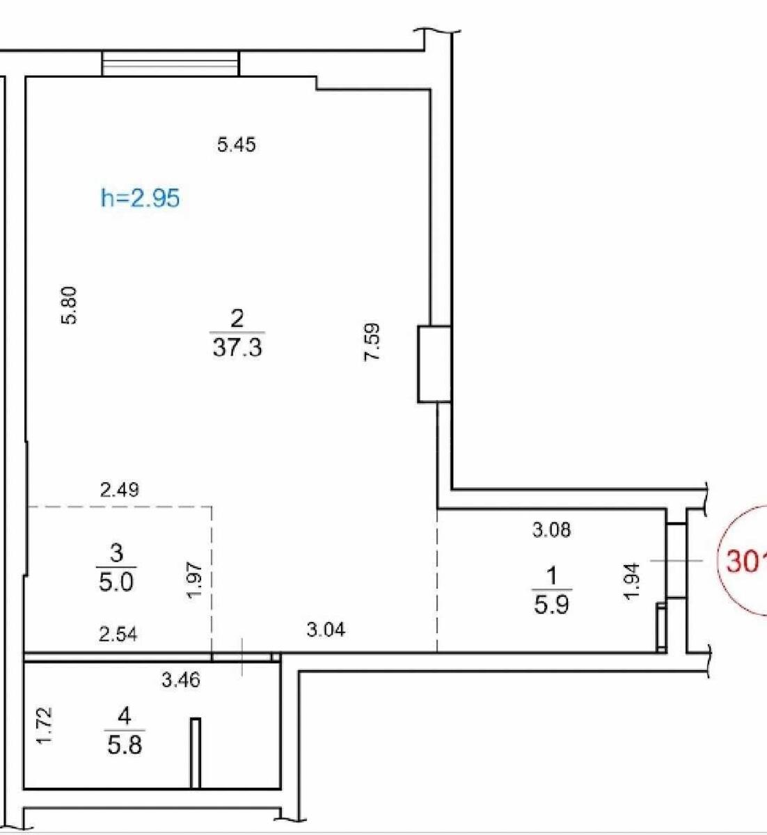 1k apartment vul. Andriya Verkhohlyada 14А6280920