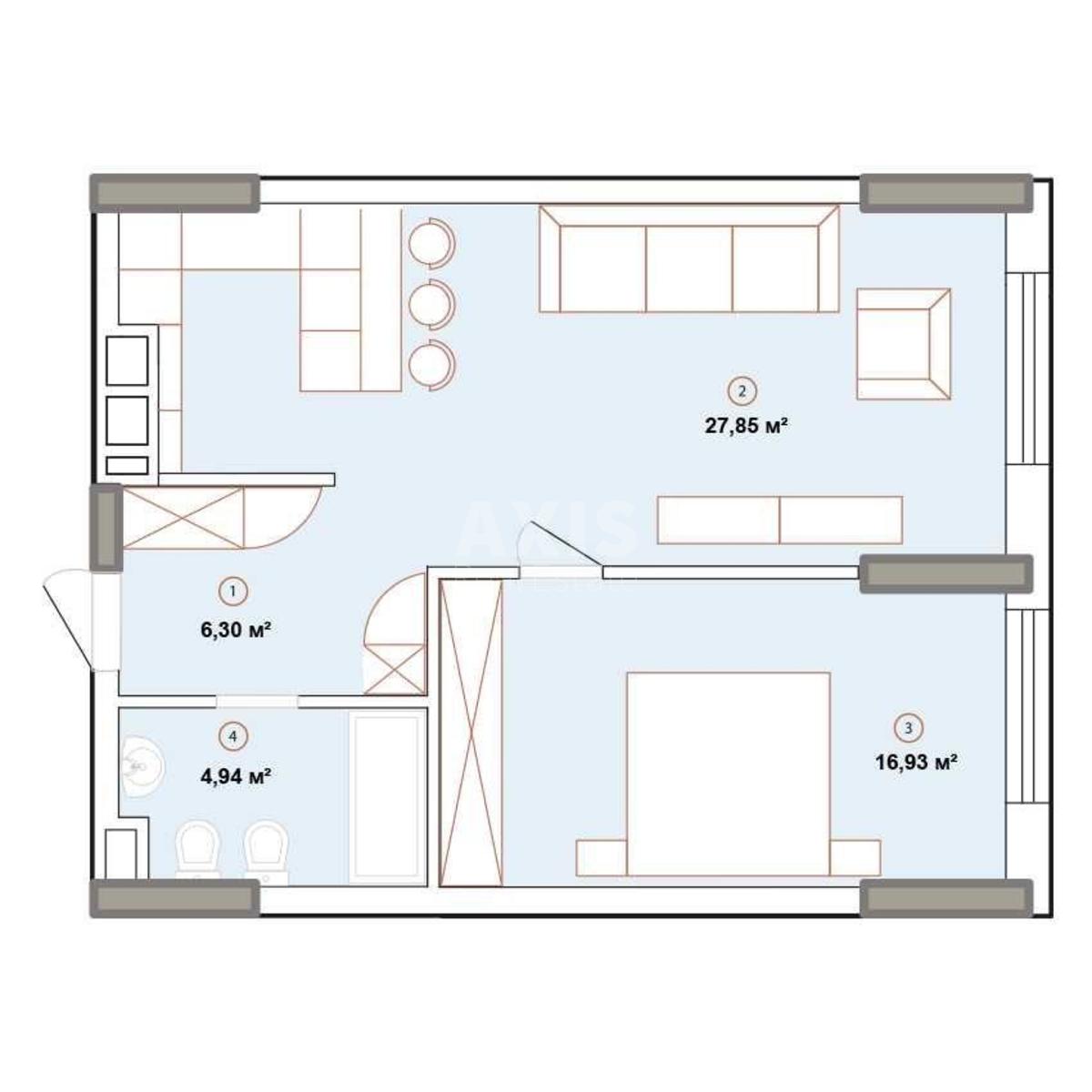 2k apartment vul. Zvirynec'ka 723