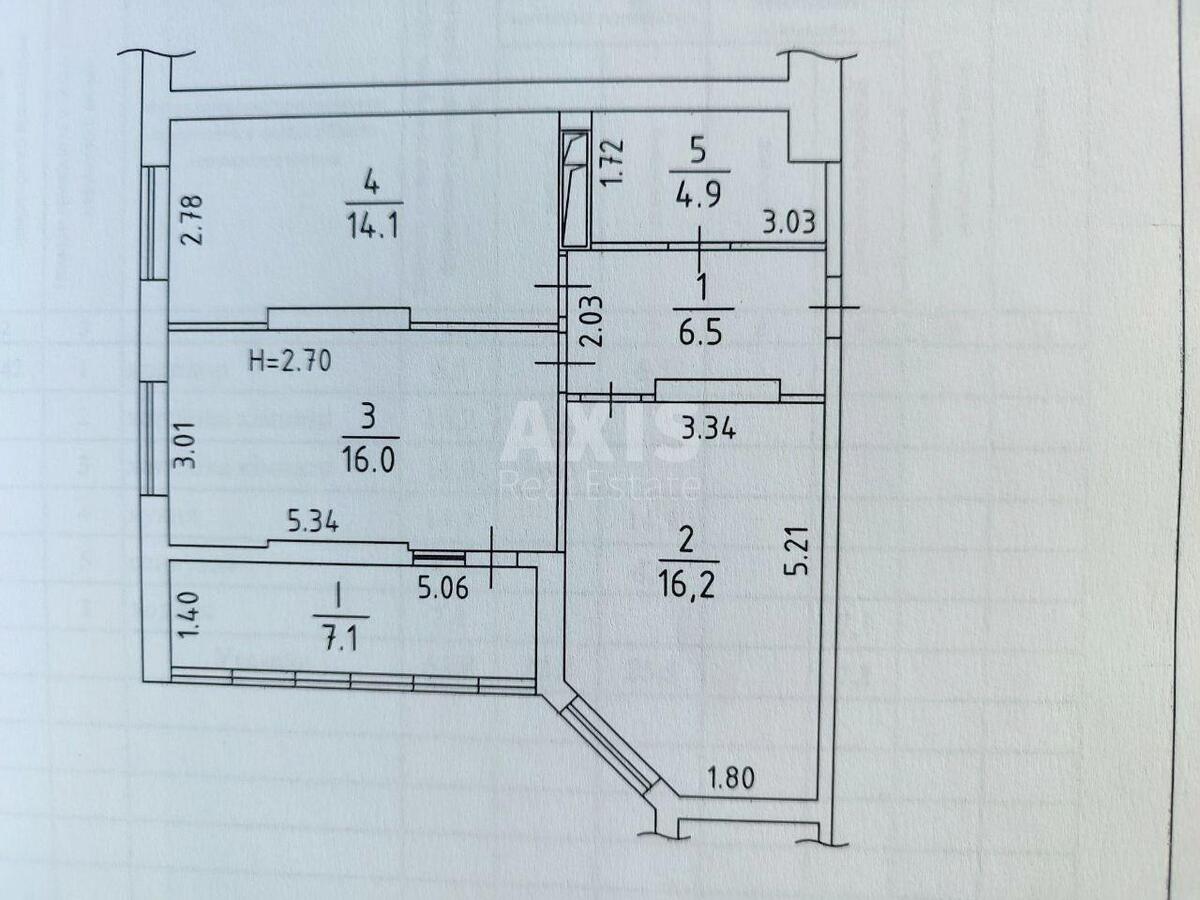 2k apartment vul. Svitla 37