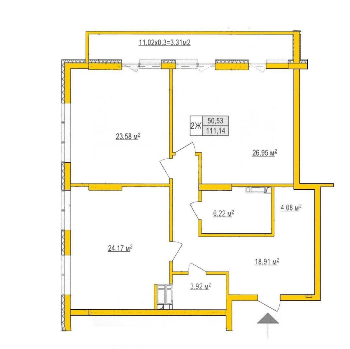 2k apartment vul. Antonovycha 1099