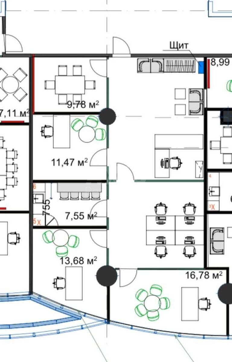 Office vul. Strutyns'kogo Sergija 13/15, 130m2570650