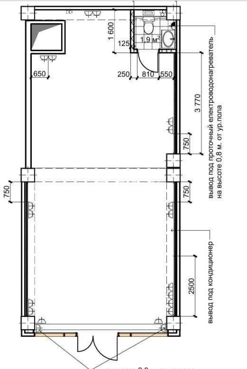 Офис ул. Мишуги Александра 10, 61м2437005