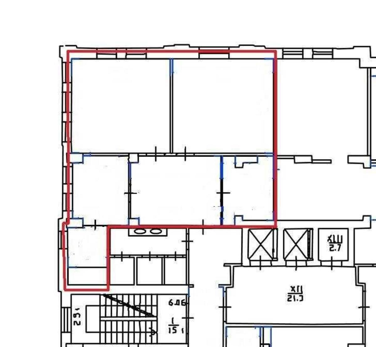 Office vul. Vozdvyzhens'ka 45, 112m25