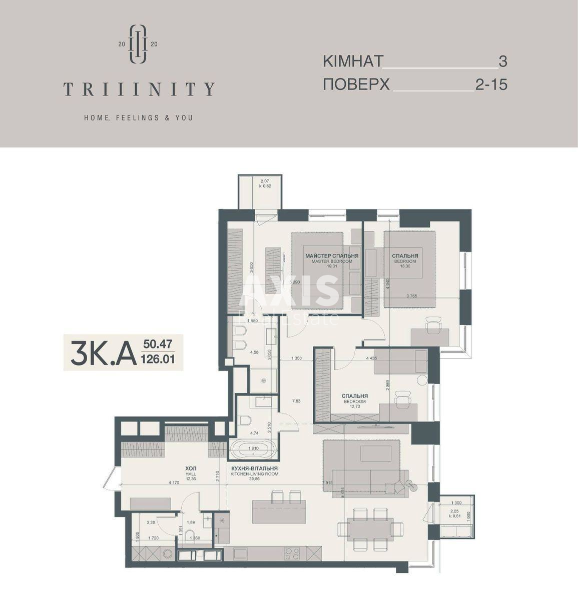 3k apartment vul. Barbjusa Anri 399