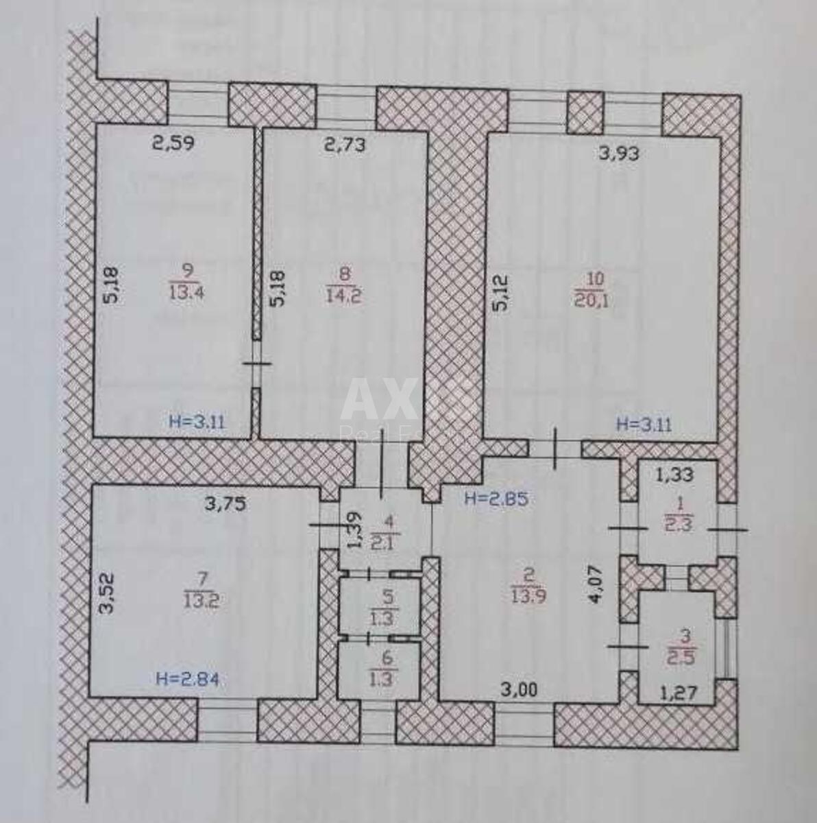 Trade object vul. Kocjubyns'kogo 5Г, 84m2609416