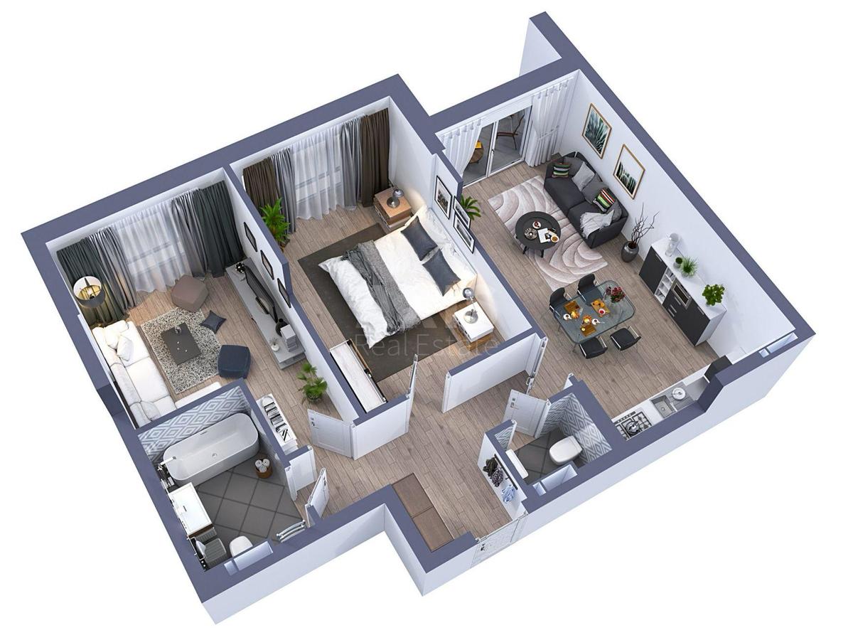 2k apartment vul. Pymonenka Mykoly 215