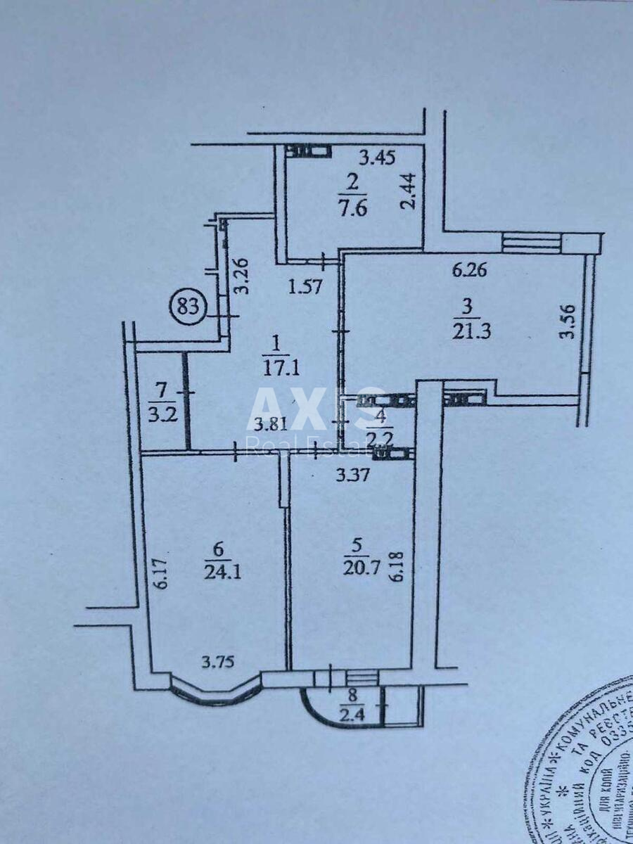 2k apartment prov. Laboratornyj 66074814