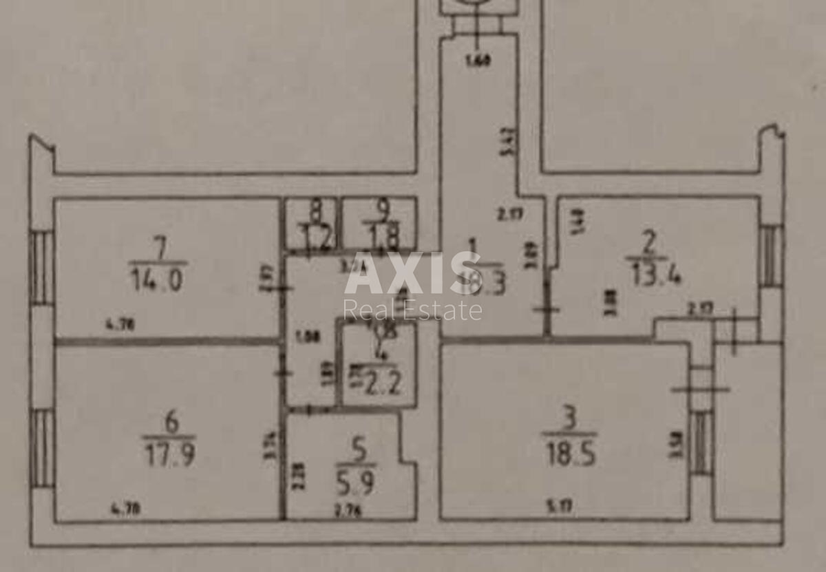 3к квартира пр-т Тычины Павла 16/25612920