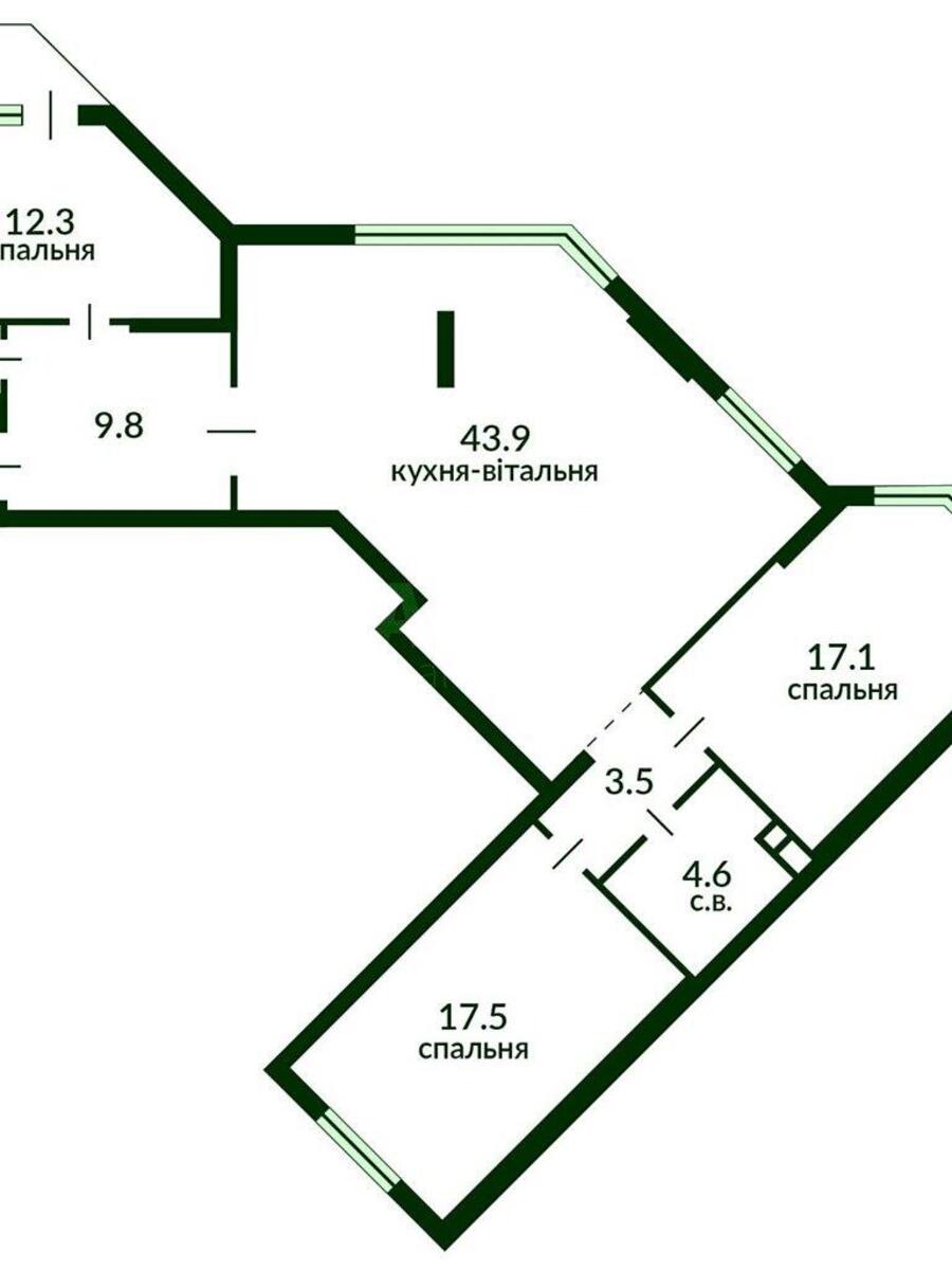 3k apartment vul. Vil'jamsa Akademika 3/7592138