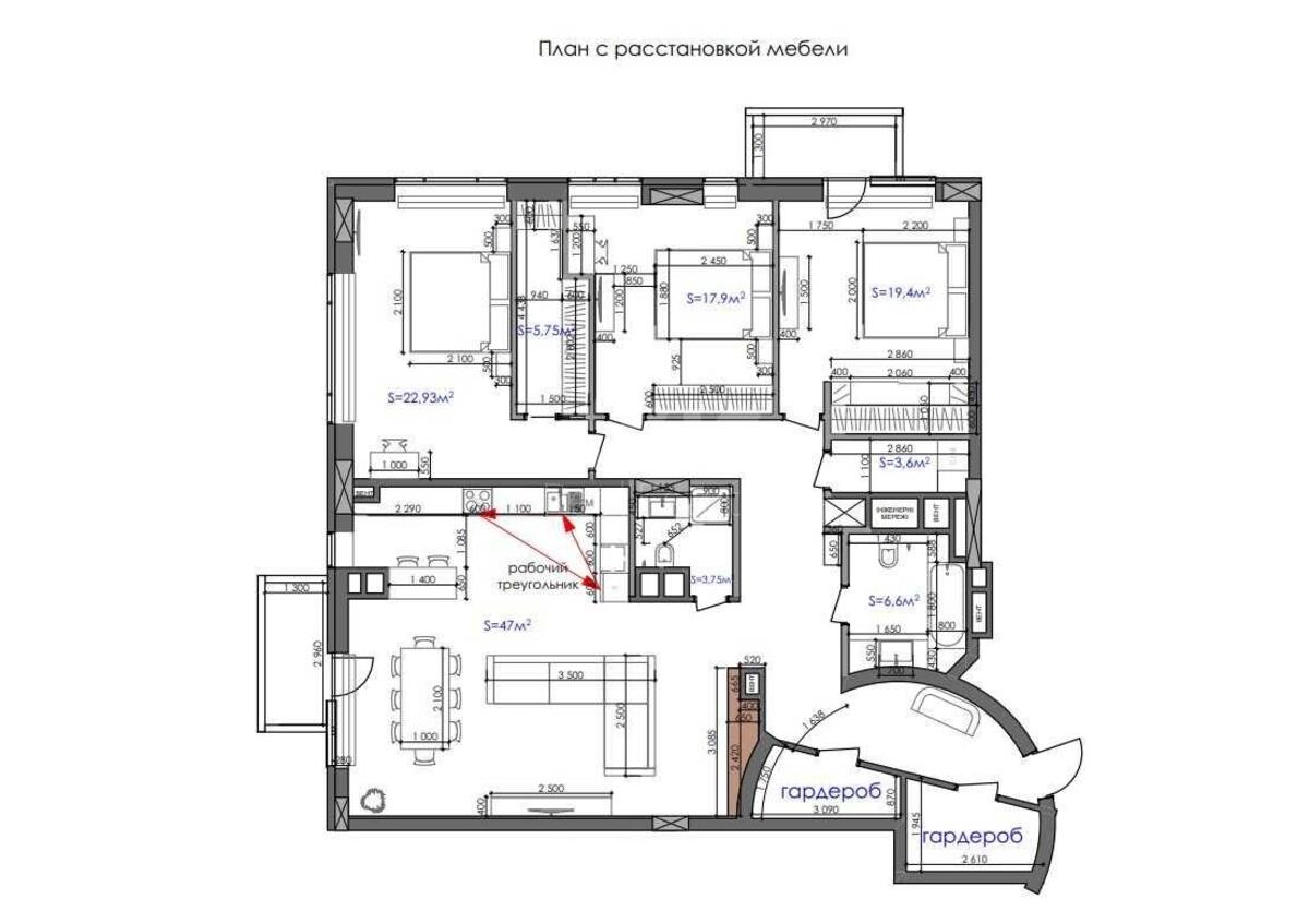 4k apartment vul. Bul'varno-Kudrjavs'ka 2112