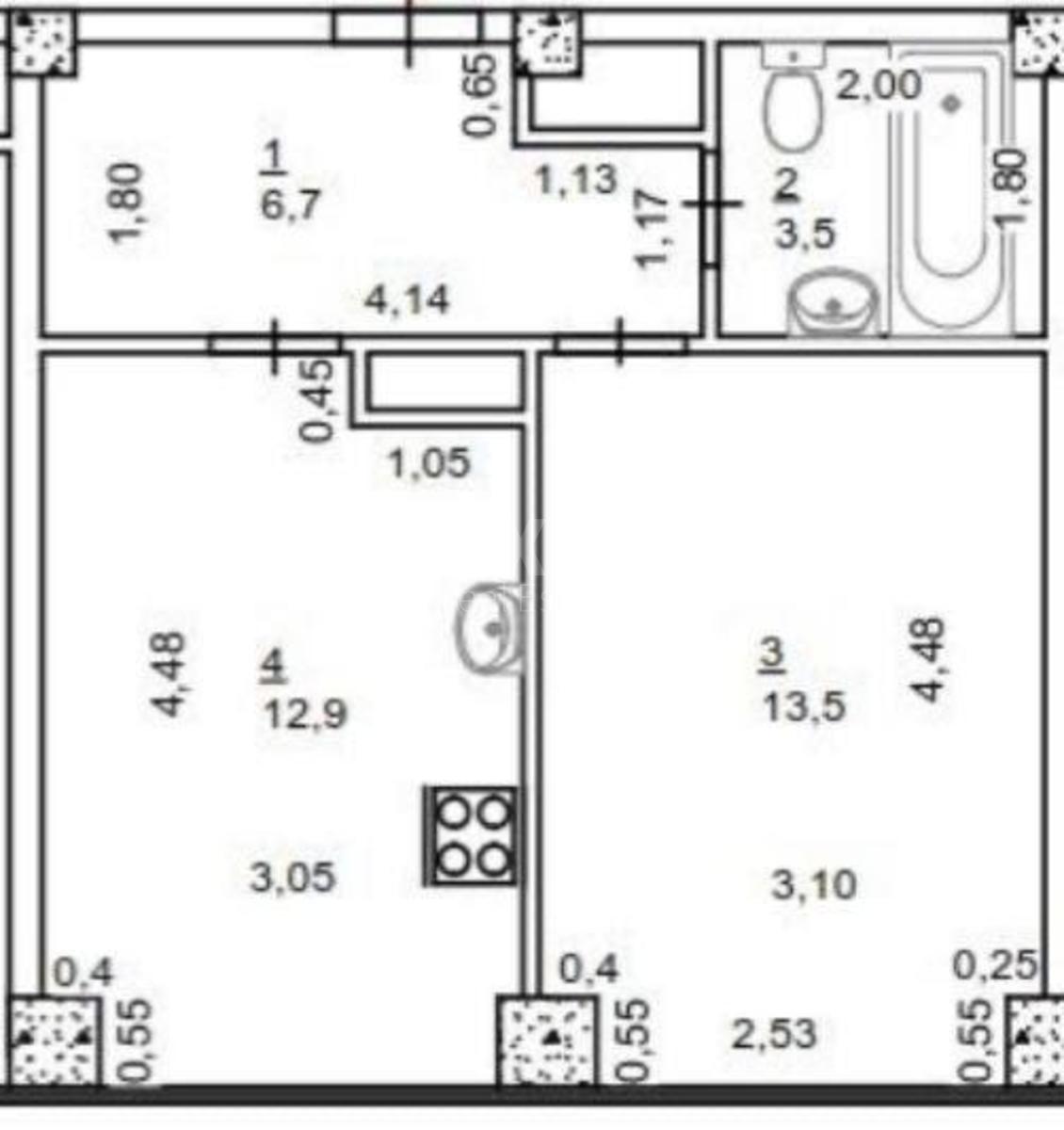 1k apartment vul. Nagirna 18/169