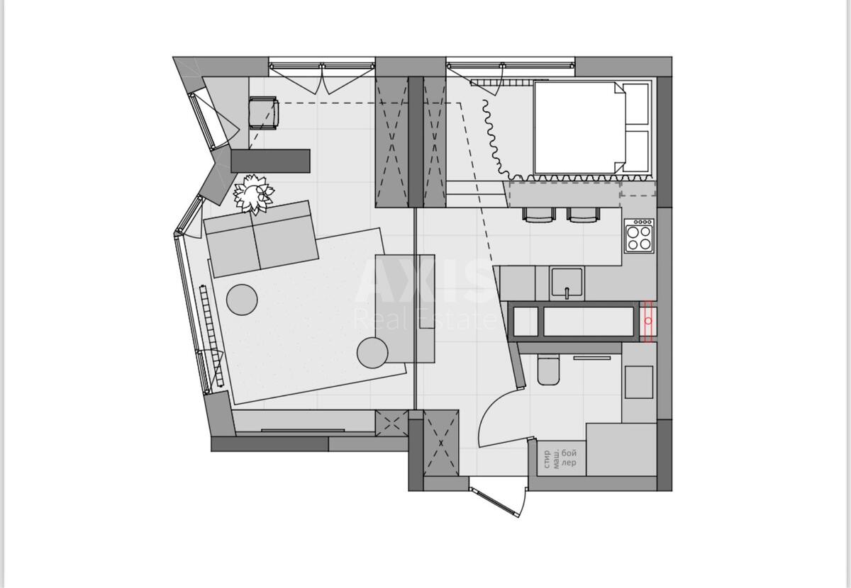 1k apartment vul. Lypkivs'kogo Vasylja Mytropolyta 386