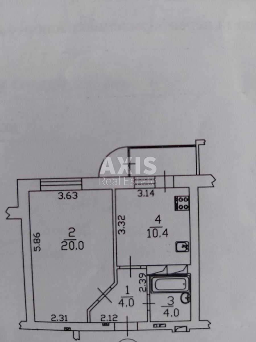 1k apartment vul. Boryspil's'ka 6541303