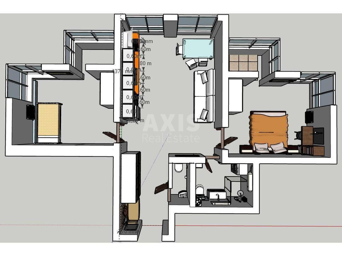 2k apartment vul. Vil'jamsa Akademika 19/1410