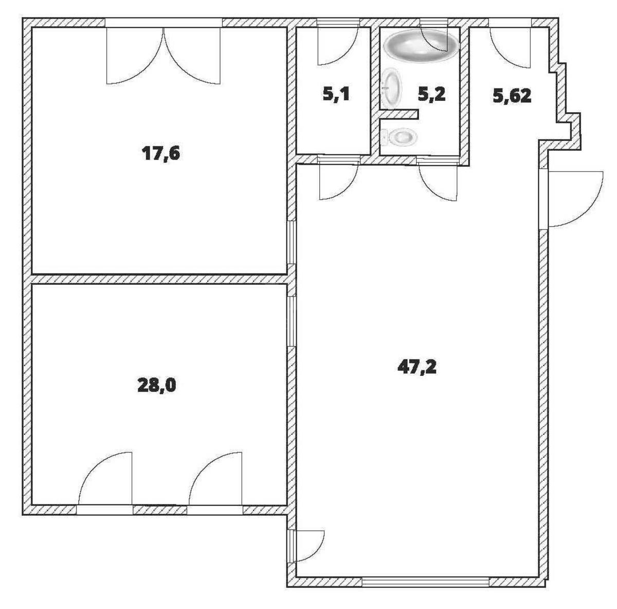3k apartment vul. Shovkovychna 106