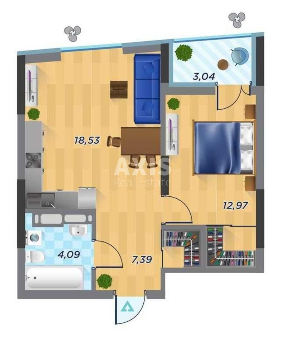 1k apartment vul. Sholudenka 30391878