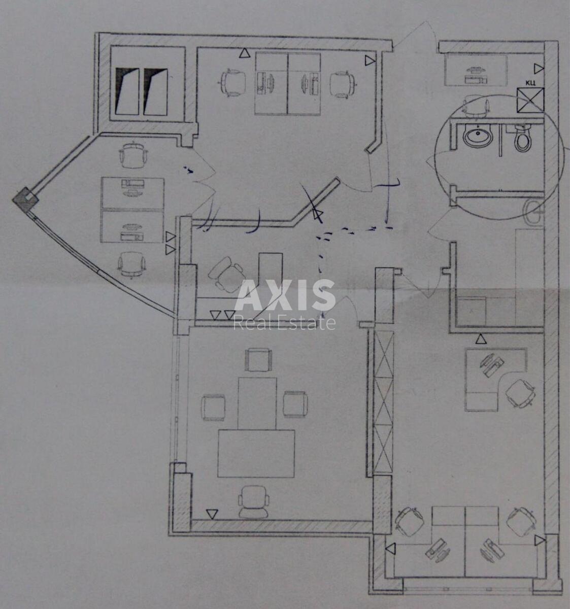 Office vul. Glybochyc'ka 32, 83m2555528
