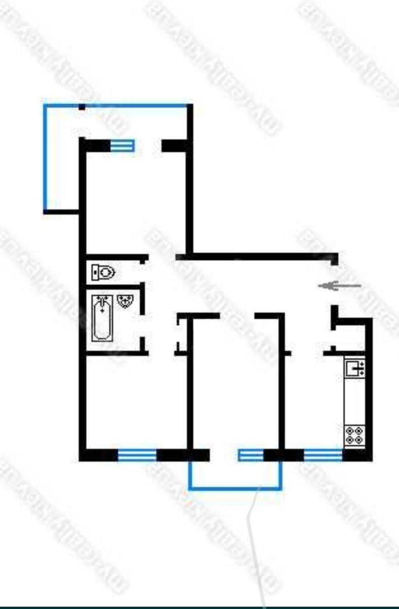 3k apartment vul. Shmidta Otto 26Б577299