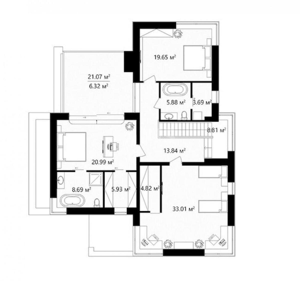 Дoм ул. Центральная, 300м2, город Киев579721