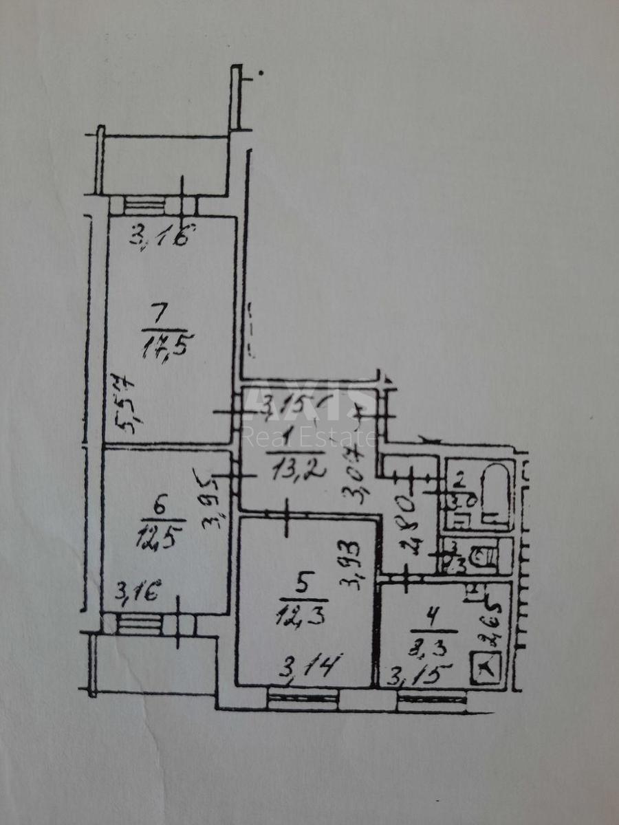 3k apartment vul. Bal'zaka Onore de 84А7