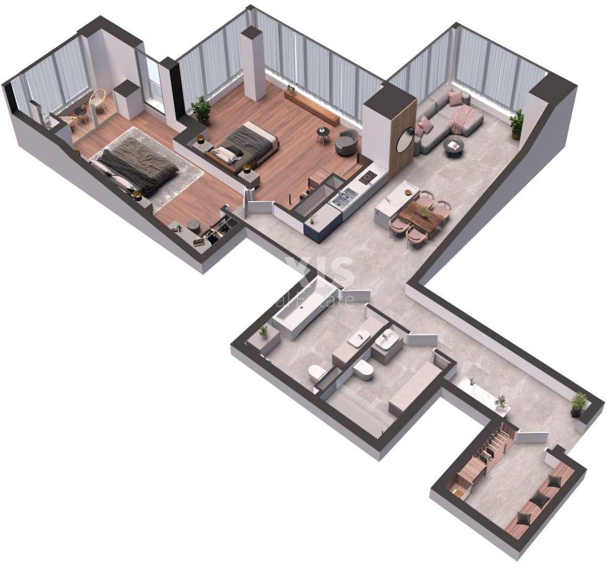 3k apartment vul. Antonovycha 136570453