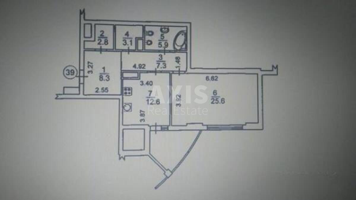 1k apartment vul. Glybochyc'ka 32567618