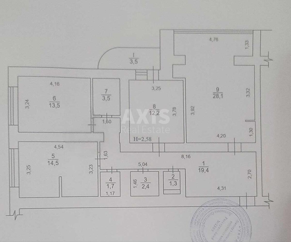 Office bul. Lesi Ukrai'nky 21А, 101m25754212