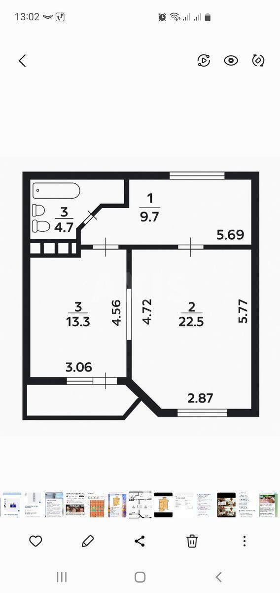 1k apartment vul. Jordans'ka 15758210