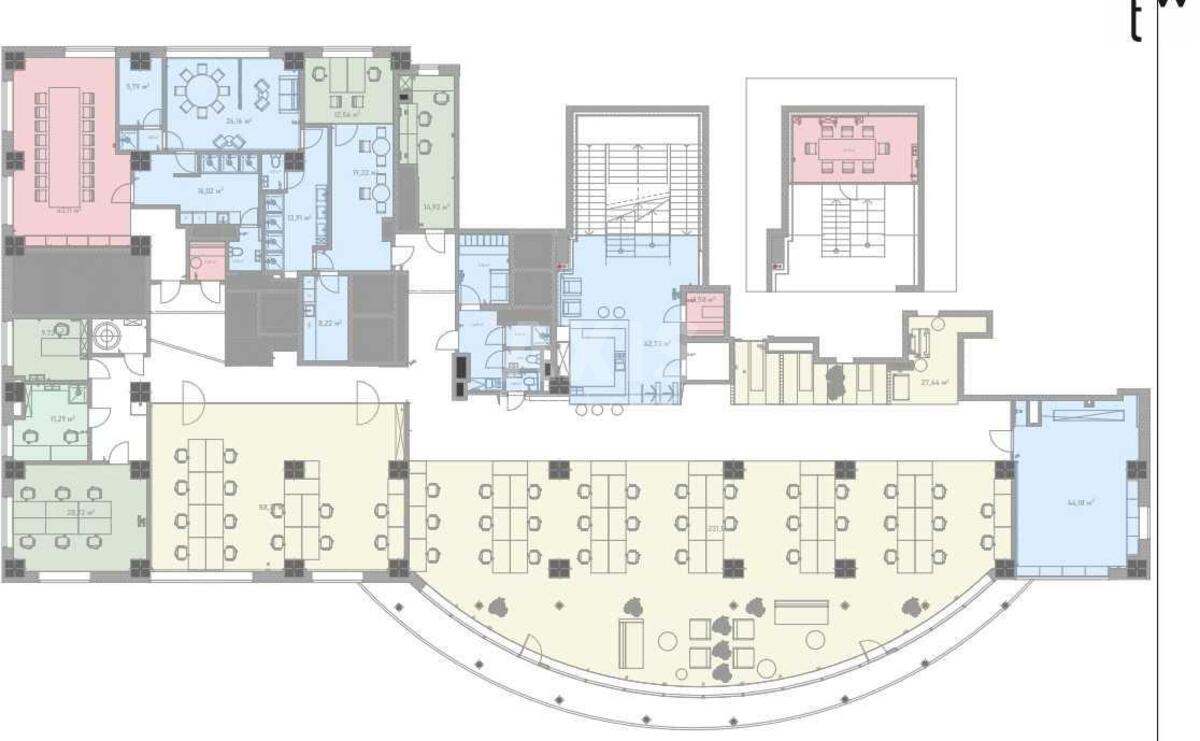 Office vul. Obolons'ka naberezhna 1А, 1000m27